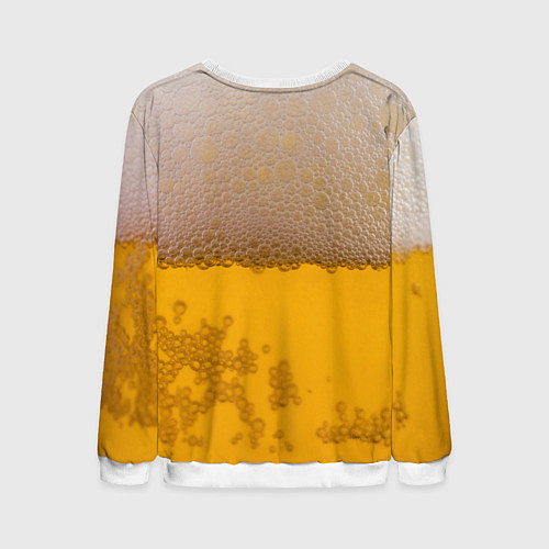 Мужской свитшот Пиво / 3D-Белый – фото 2