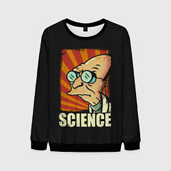 Свитшот мужской Futurama Science, цвет: 3D-черный