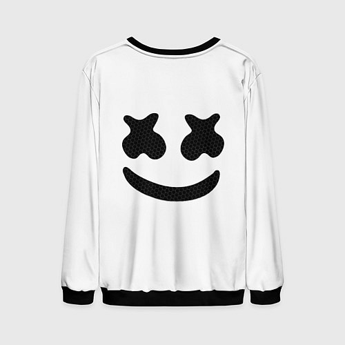 Мужской свитшот Marshmello Спина / 3D-Черный – фото 2