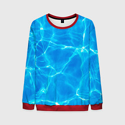 Свитшот мужской Вода, цвет: 3D-красный