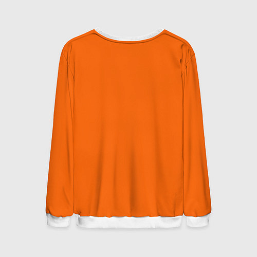 Мужской свитшот Цвет апельсиновая корка / 3D-Белый – фото 2