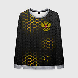 Свитшот мужской РОССИЯ, цвет: 3D-меланж