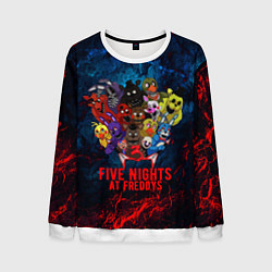 Свитшот мужской Five Nights At Freddys, цвет: 3D-белый