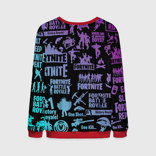 Мужской свитшот FORTNITE / 3D-Красный – фото 2