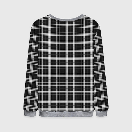 Мужской свитшот Шотландка / 3D-Меланж – фото 2