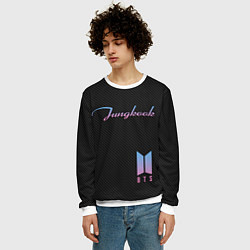 Свитшот мужской BTS Jungkook, цвет: 3D-белый — фото 2