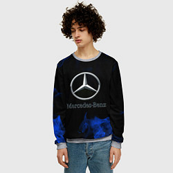 Свитшот мужской Mercedes, цвет: 3D-меланж — фото 2