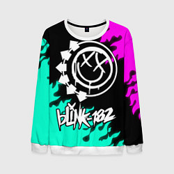 Свитшот мужской Blink-182 5, цвет: 3D-белый