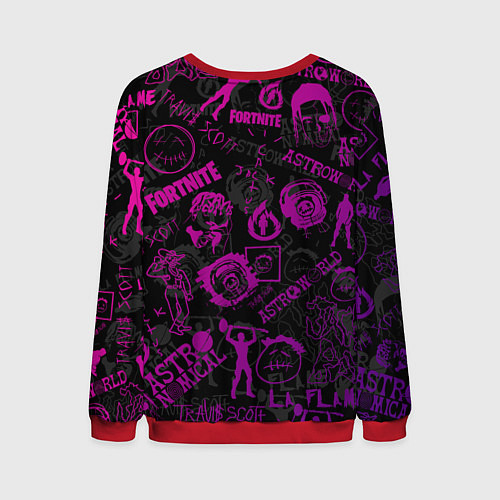 Мужской свитшот TRAVIS SCOTT / 3D-Красный – фото 2