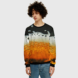 Свитшот мужской ТЕМНОЕ ПИВО, цвет: 3D-черный — фото 2