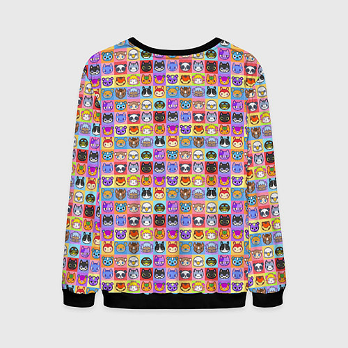 Мужской свитшот ANIMAL CROSSING / 3D-Черный – фото 2