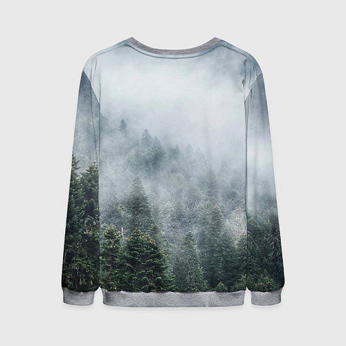 Мужской свитшот Туманный лес / 3D-Меланж – фото 2
