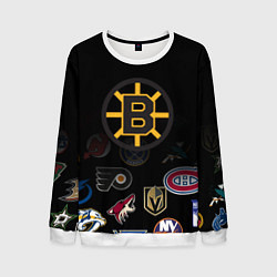 Свитшот мужской NHL Boston Bruins Z, цвет: 3D-белый