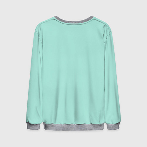 Мужской свитшот Мятная Маска / 3D-Меланж – фото 2