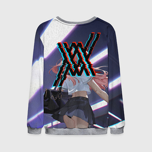 Мужской свитшот ЛЮБИМАЯ В МАСКЕ / 3D-Меланж – фото 2