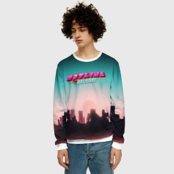 Свитшот мужской HOTLINE MIAMI, цвет: 3D-белый — фото 2