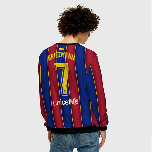 Мужской свитшот Griezmann home 20-21 / 3D-Черный – фото 4