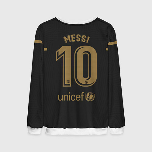 Мужской свитшот Messi away 20-21 / 3D-Белый – фото 2