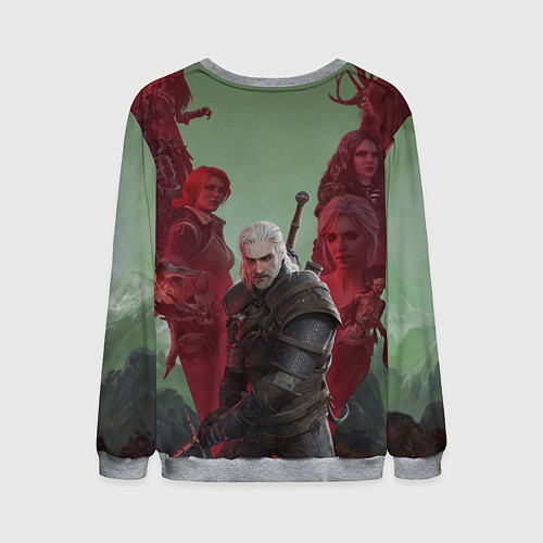 Мужской свитшот The Witcher 5-летие / 3D-Меланж – фото 2