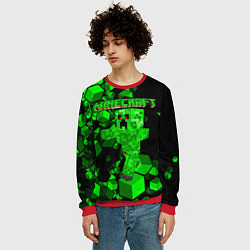 Свитшот мужской Minecraft, цвет: 3D-красный — фото 2
