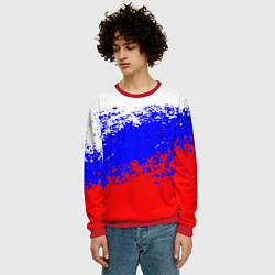 Свитшот мужской Россия, цвет: 3D-красный — фото 2
