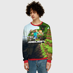 Свитшот мужской Minecraft, цвет: 3D-красный — фото 2