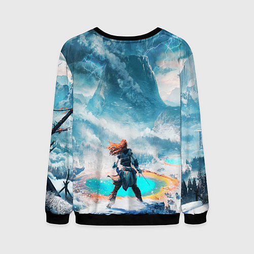 Мужской свитшот HORIZON ZERO DAWN / 3D-Черный – фото 2