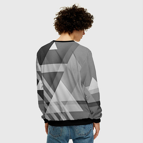 Мужской свитшот NISSAN / 3D-Черный – фото 4