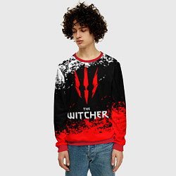 Свитшот мужской The Witcher, цвет: 3D-красный — фото 2