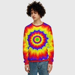 Свитшот мужской Tie-Dye, цвет: 3D-красный — фото 2