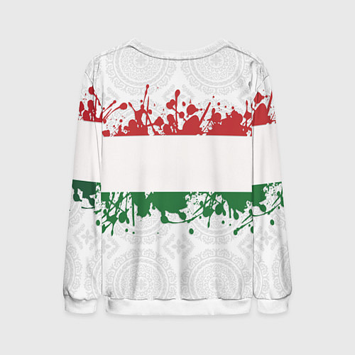 Мужской свитшот Таджикистан / 3D-Белый – фото 2