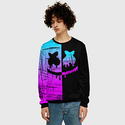 Свитшот мужской FORTNITE MARSHMELLO, цвет: 3D-черный — фото 2