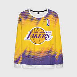 Свитшот мужской Los Angeles Lakers, цвет: 3D-белый