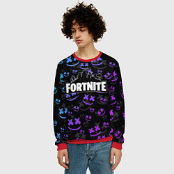 Свитшот мужской FORTNITE MARSHMELLO, цвет: 3D-красный — фото 2
