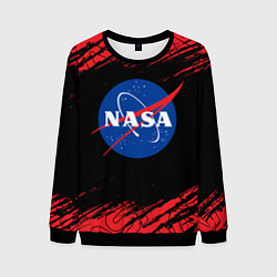Свитшот мужской NASA НАСА, цвет: 3D-черный