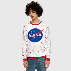 Свитшот мужской NASA НАСА, цвет: 3D-красный — фото 2