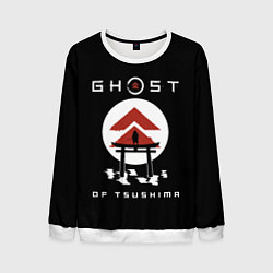 Свитшот мужской Ghost of Tsushima, цвет: 3D-белый