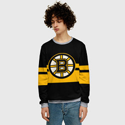 Свитшот мужской BOSTON BRUINS NHL, цвет: 3D-меланж — фото 2