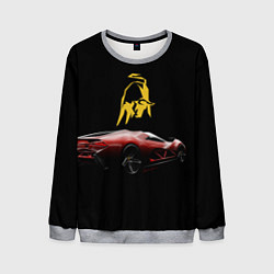 Свитшот мужской Lamborghini - motorsport, цвет: 3D-меланж