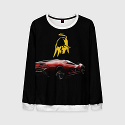 Свитшот мужской Lamborghini - motorsport, цвет: 3D-белый