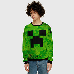 Свитшот мужской MINECRAFT МАЙНКРАФТ, цвет: 3D-черный — фото 2