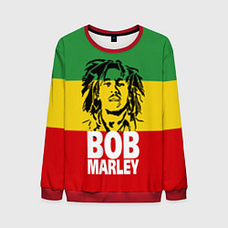 Свитшот мужской Bob Marley, цвет: 3D-красный