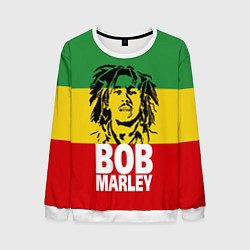 Свитшот мужской Bob Marley, цвет: 3D-белый