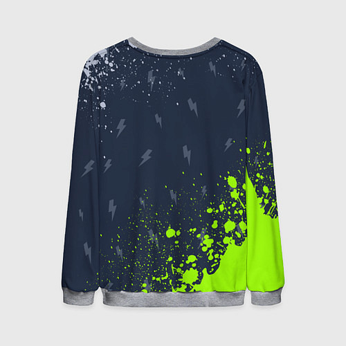 Мужской свитшот AC DС / 3D-Меланж – фото 2