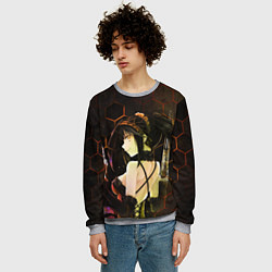 Свитшот мужской Куруми Токисаки, цвет: 3D-меланж — фото 2