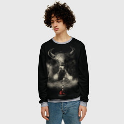 Свитшот мужской Бык 2021, цвет: 3D-меланж — фото 2