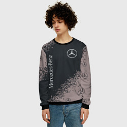 Свитшот мужской MERCEDES МЕРСЕДЕС, цвет: 3D-черный — фото 2