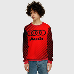 Свитшот мужской AUDI АУДИ, цвет: 3D-красный — фото 2
