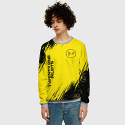 Свитшот мужской TWENTY ONE PILOTS 21 PILOTS, цвет: 3D-меланж — фото 2