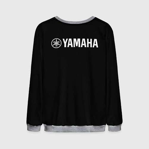 Мужской свитшот Yamaha на спине / 3D-Меланж – фото 2